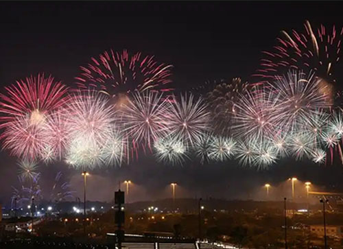 桑植县焰火晚会